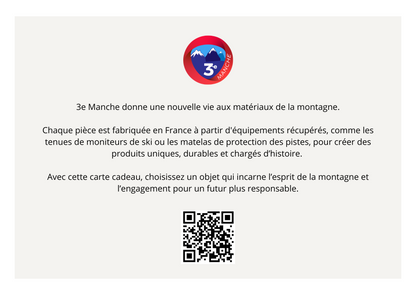 Carte cadeau de Noël écoresponsable
Idées cadeaux green pour les fêtes
Cadeaux upcyclés à offrir pour Noël
Carte cadeau originale pour un Noël durable
Offrir une carte cadeau écologique sous le sapin